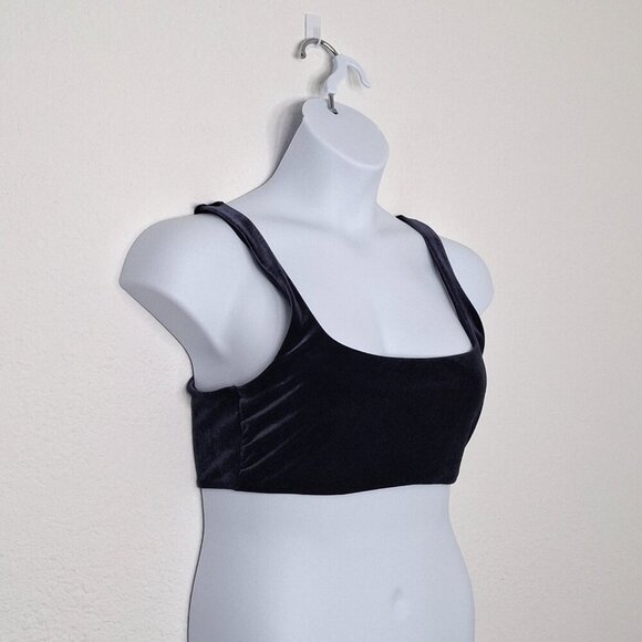 Aerie Velvet Scoop Bralette Sz XL Pullover Whimsigoth Boho Layering - Picture 3 of 13